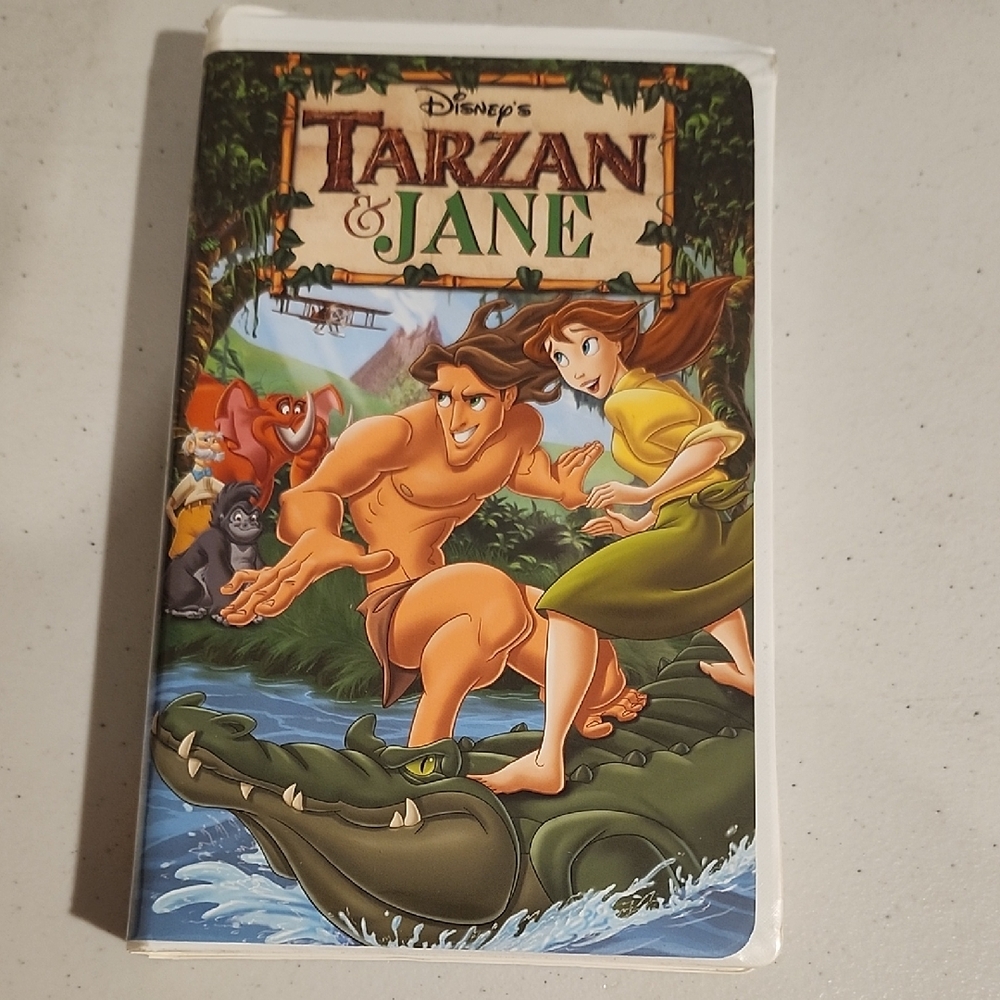Disney's Tarzan & Jane VHS with Green and Brown Cover